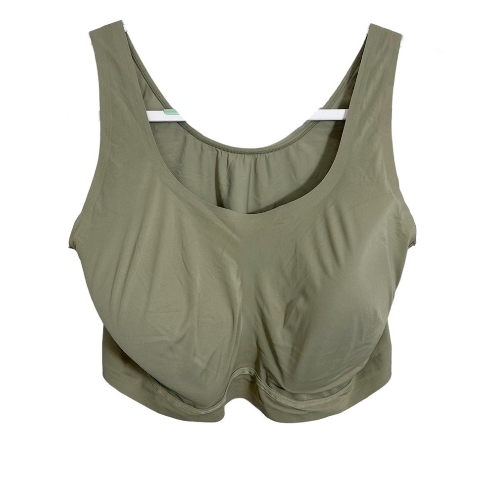 True & Co. Olive Green Sports Bra